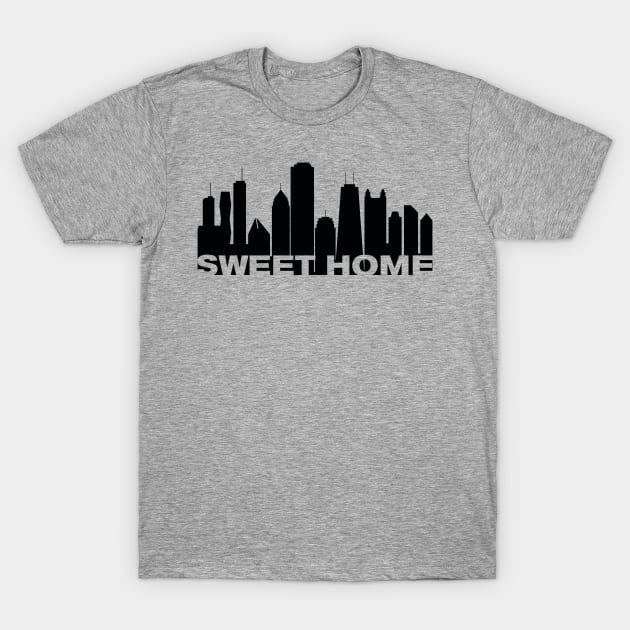 Sweet Home Chicago Skyline T-Shirt by Charlotte Retro